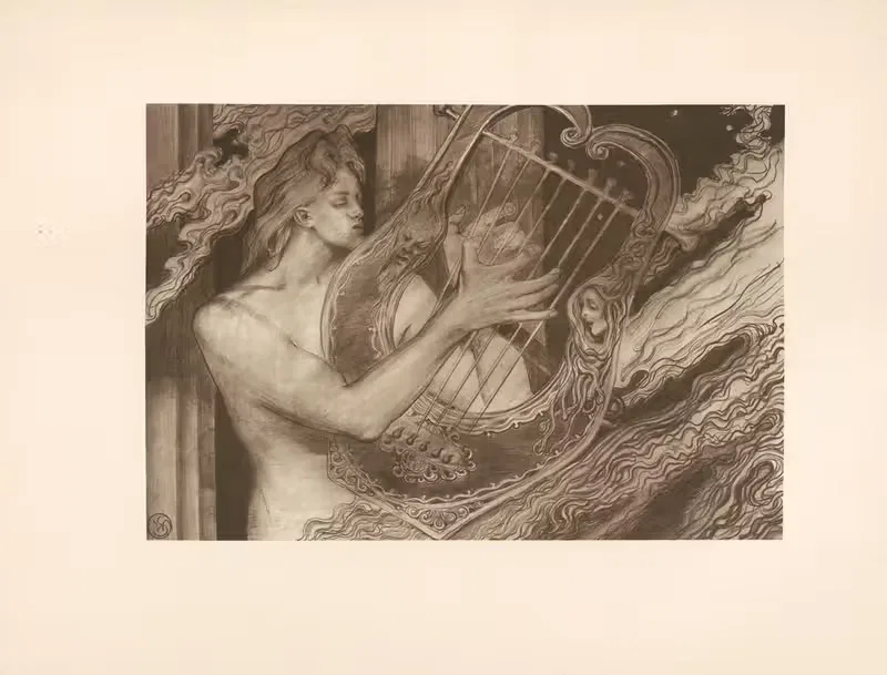 Аполлон на Олимпе (Илиада) by Станислав Выспяньский, 1897 — digital art print download