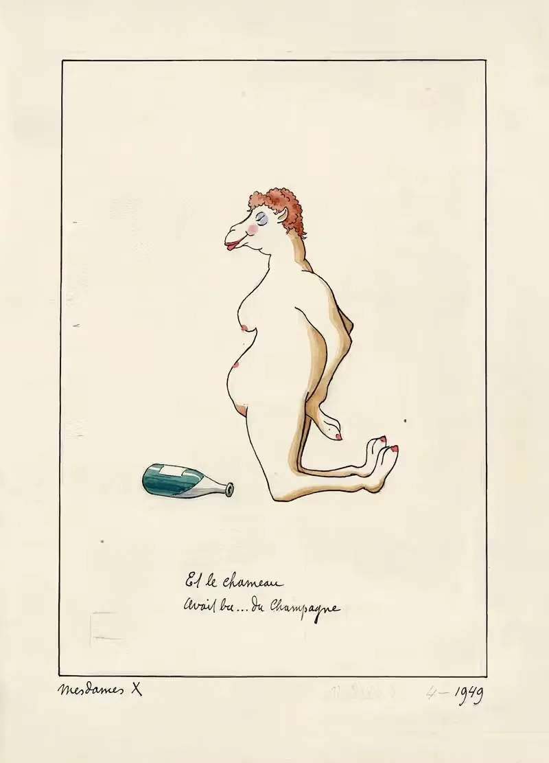 Reclameontwerp voor champagne — Albert Daenens
