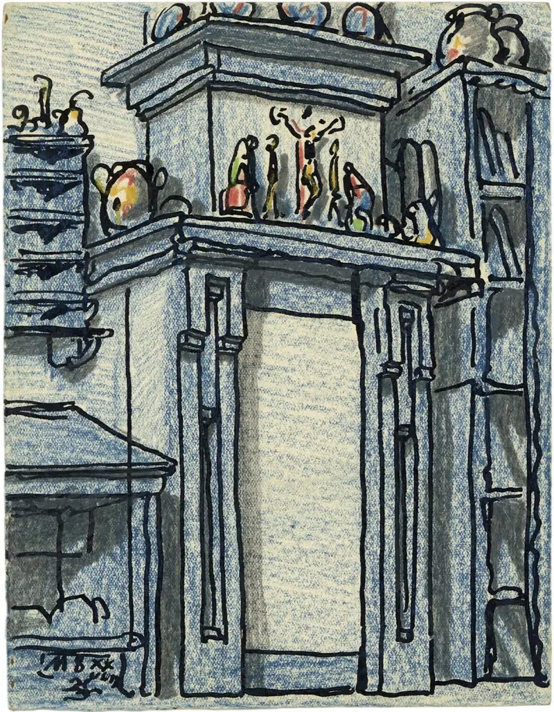 A.Schouw van Osthuis Ramstraat en B. Schets — Alfred Ost