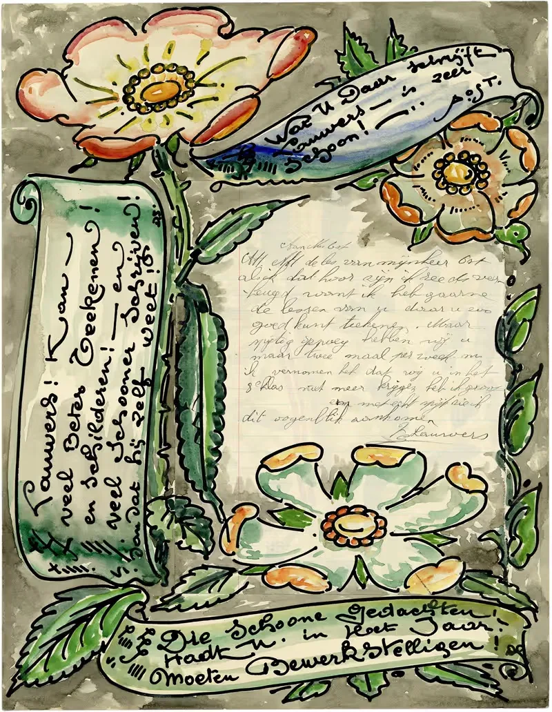 Письмо Лауэрса by Альфред Ост, 1934 — digital art print download