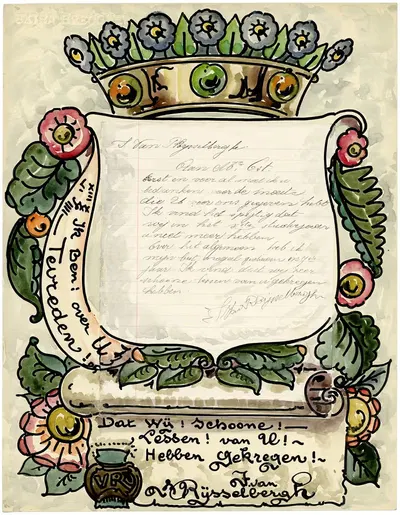 Brief Van Rijsselbergh by Alfred Ost, 1934 — digital art print download
