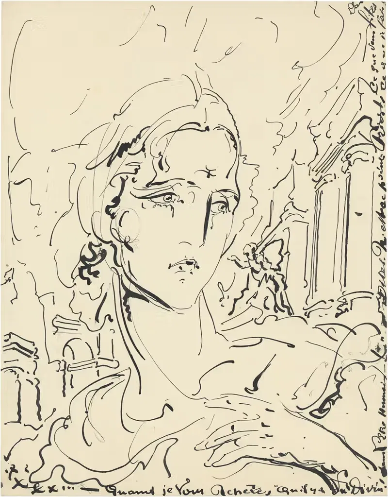 Женский портрет by Альфред Ост, 1933 — digital art print download