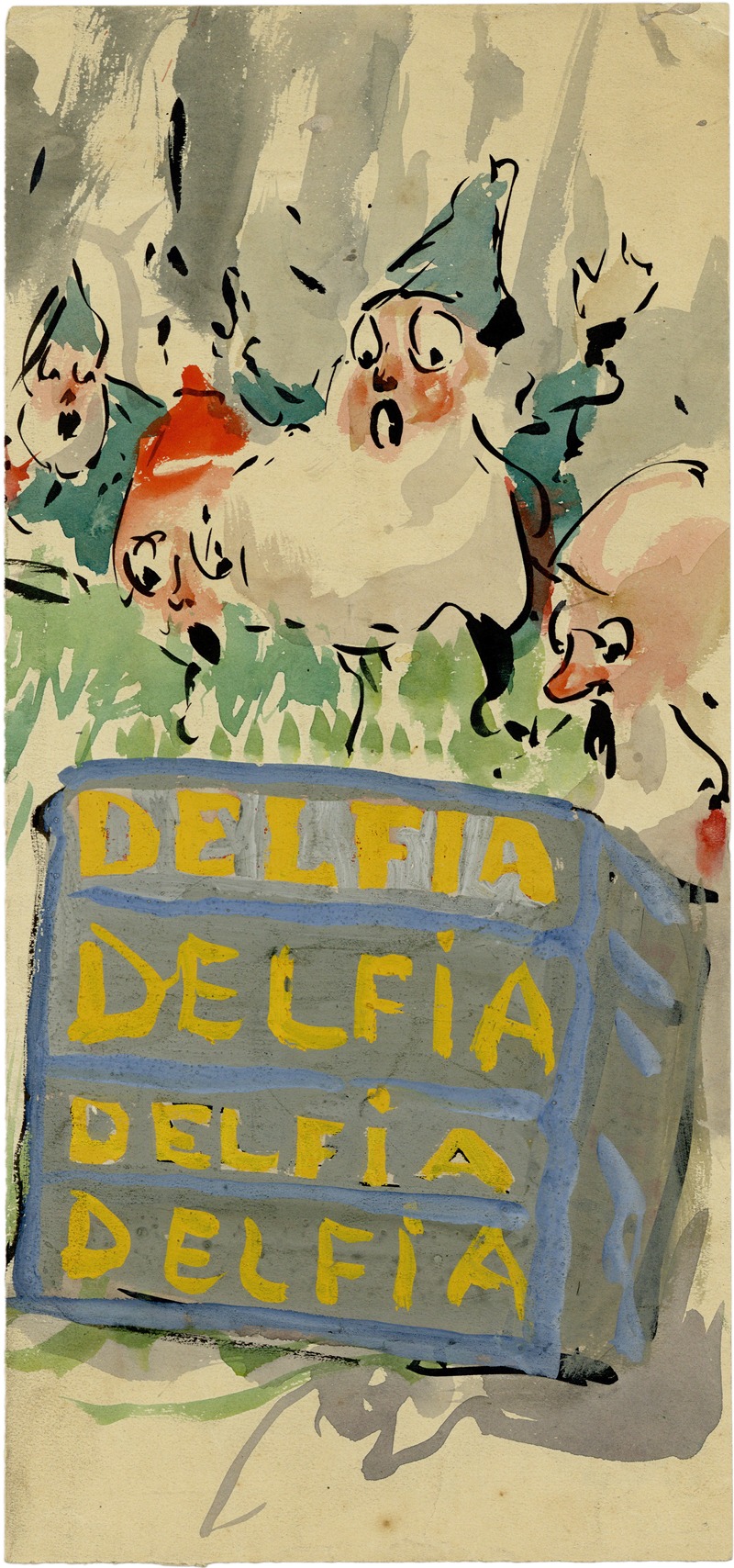 Delfia by Alfred Ost — digital art print download