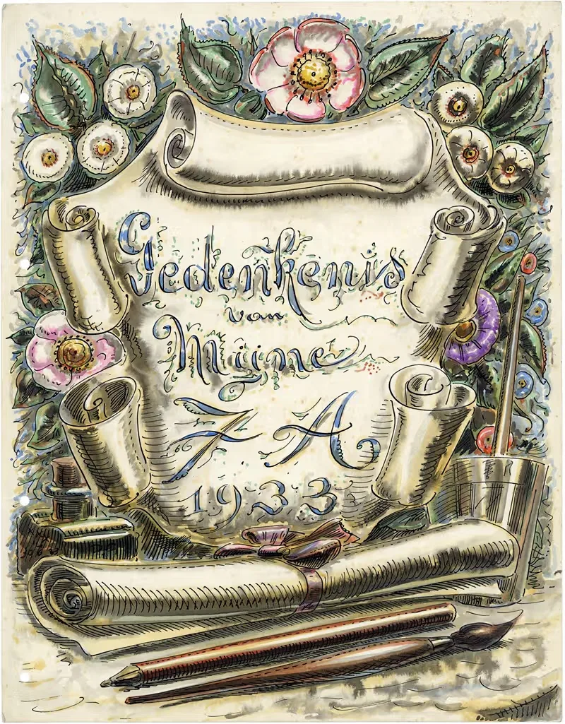 Gedenkenis van mijne 7A – 1933 — Alfred Ost