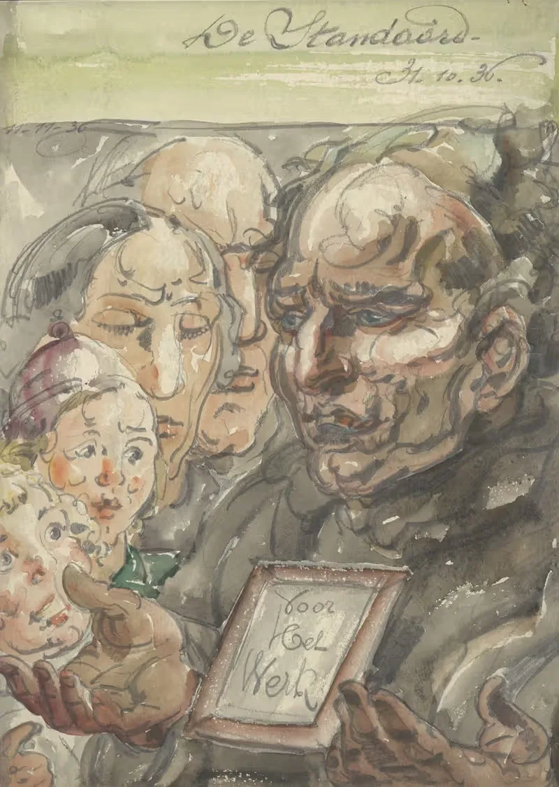 Illustratie bij De Standaard oct 1936 — Alfred Ost