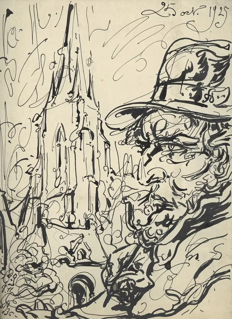 Illustratie bij Studio Kunstleven Magazine oct 1925 — Alfred Ost
