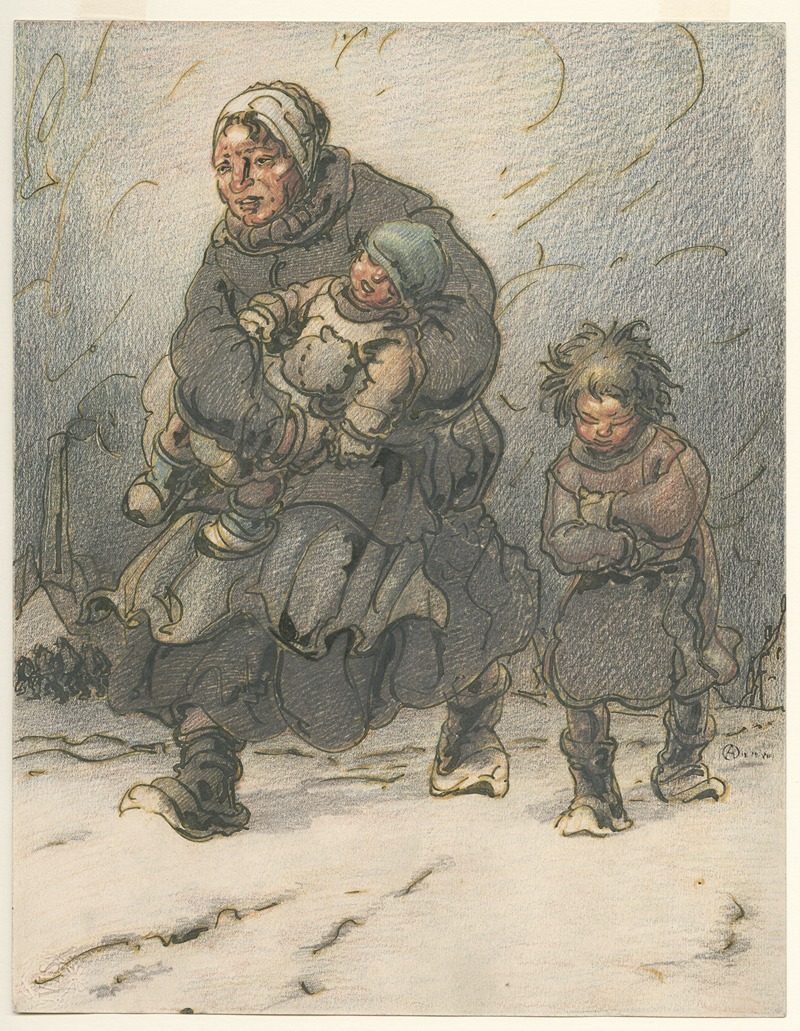 Военные страдания by Альфред Ост, 1913 — digital art print download
