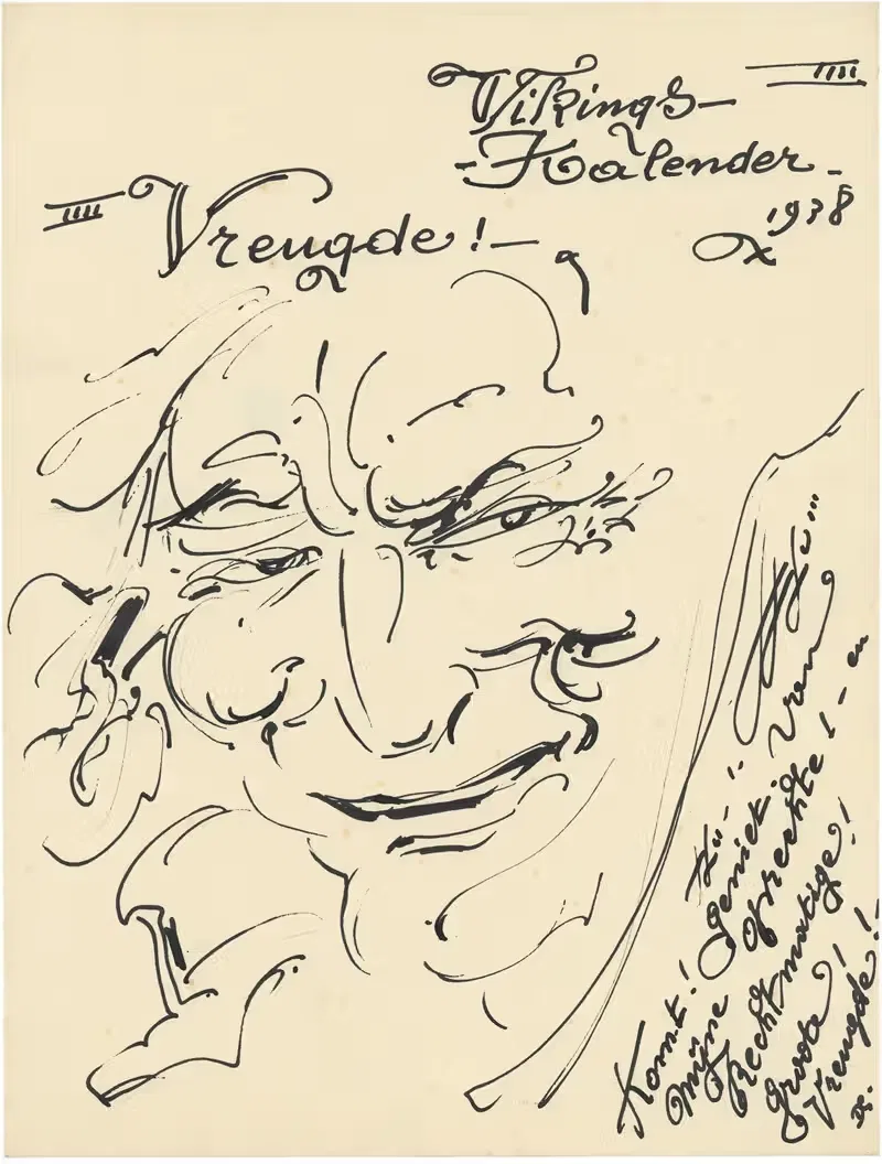 Викингский календарь – IIII Радость by Альфред Ост, 1938 — digital art print download
