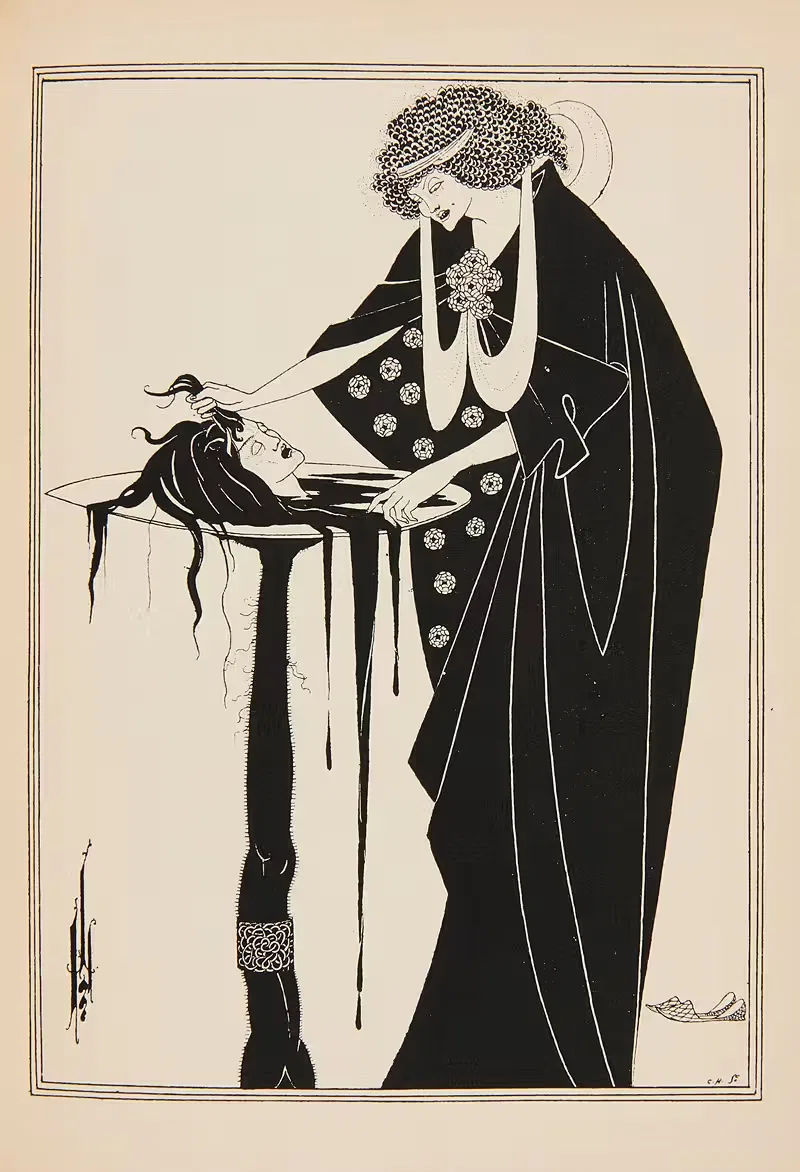 Саломея. Трагедия в одном акте. by Обри Винсент Бирдсли, 1894 — digital art print download