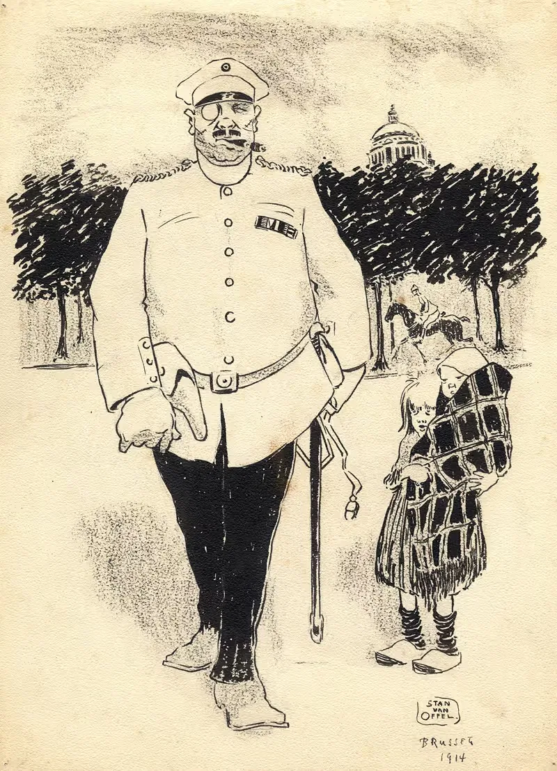 Overwinnaar en overwonnene by Constant van Offel, 1914 — digital art print download