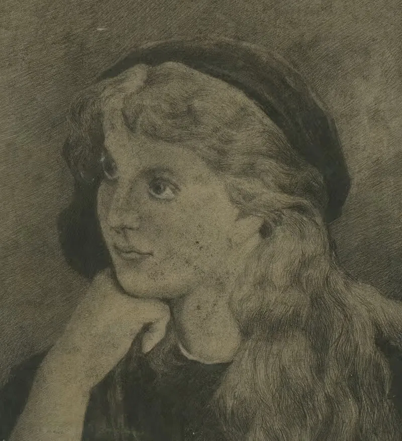 Portret van een meisje — Eugeen Van Mieghem