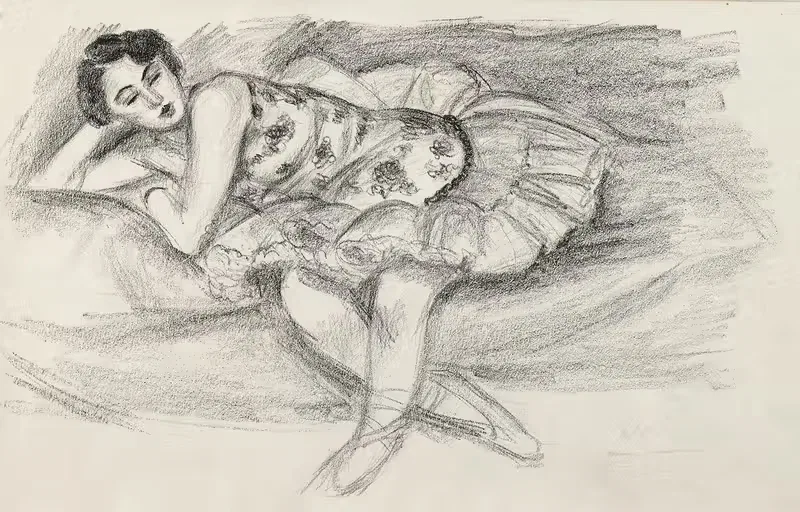 Танцовщица на диване, согнутая пополам by Анри Матисс, 1927 — digital art print download