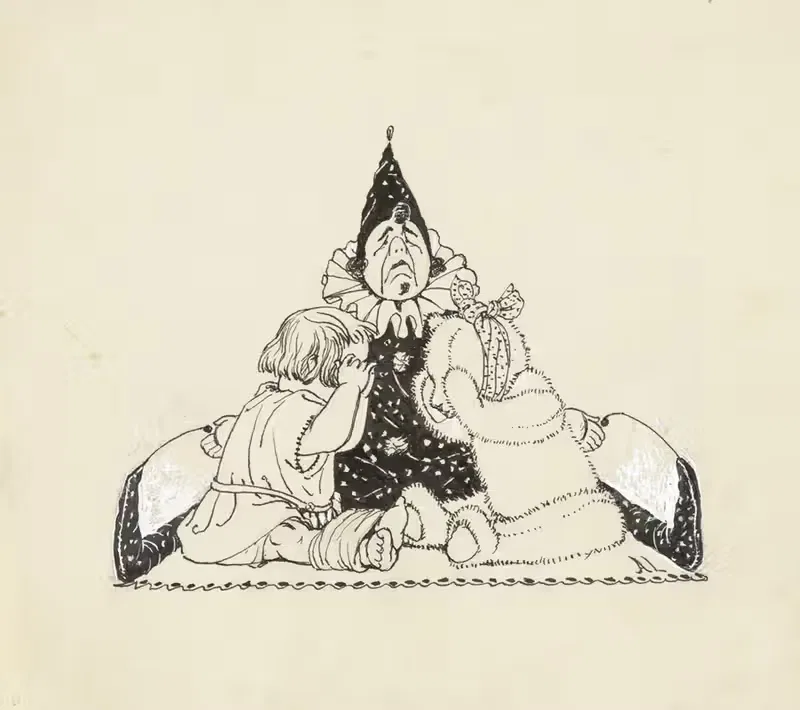 Twee poppen en een teddybeer — Anny Leusink