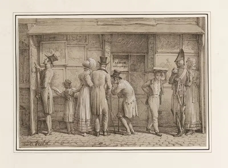 Магазин Делпеша by Карл Верне, 1818 — digital art print download