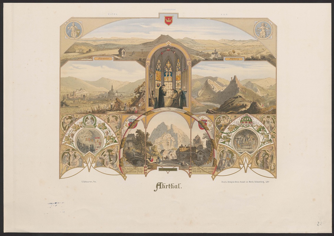 Ахрталь by Каспар Шойрен, 1880-1883 — digital art print download