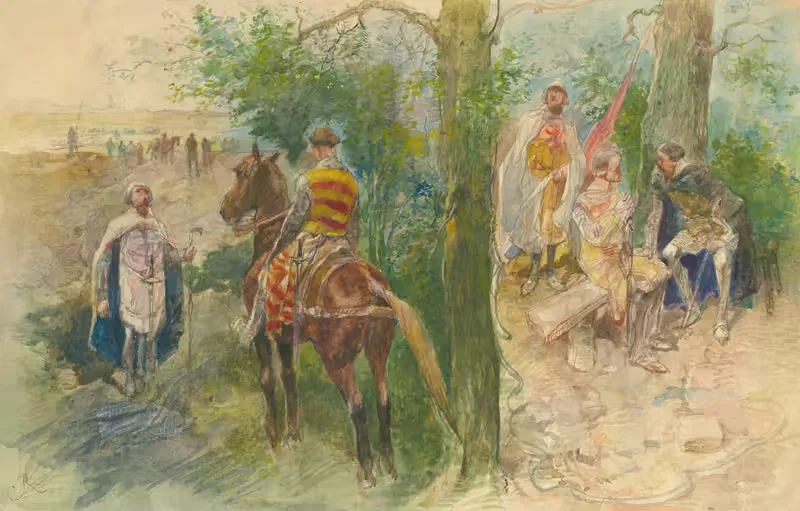 Scenes from the Middle Ages by Charles Rochussen — digital art print download