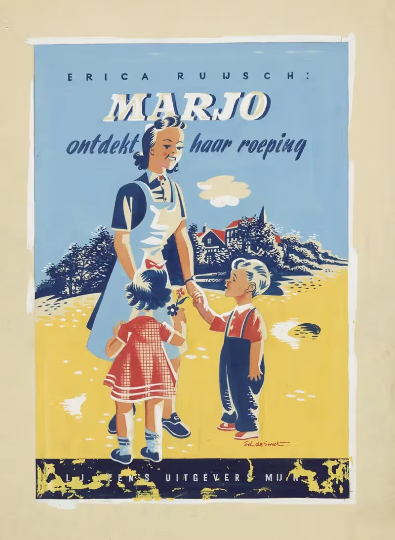 Марьо открывает свое призвание – обложка by Эдди де Смет, 1946 — digital art print download
