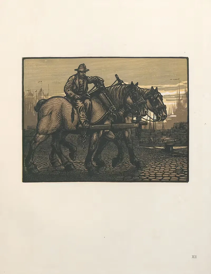 После работы by Эдвард Пелленс, 1907 — digital art print download