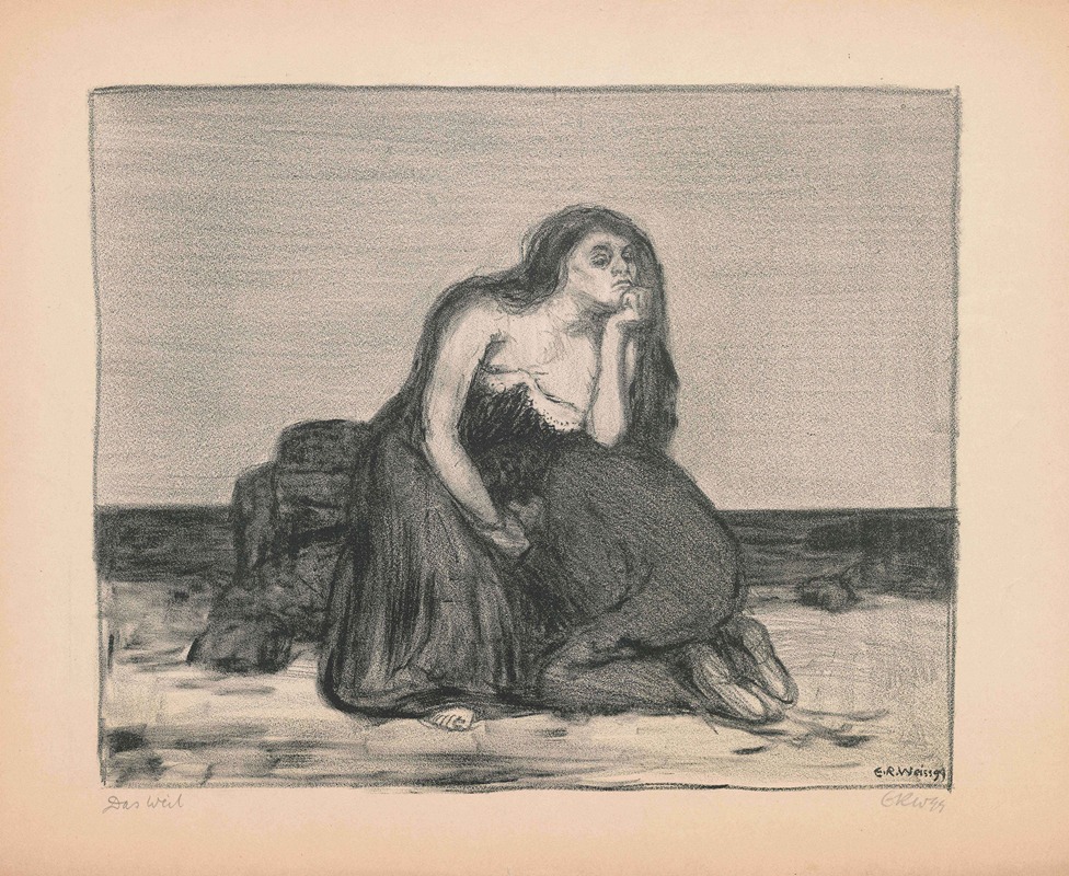 Женщина by Эмиль Рудольф Вайс, 1899 — digital art print download