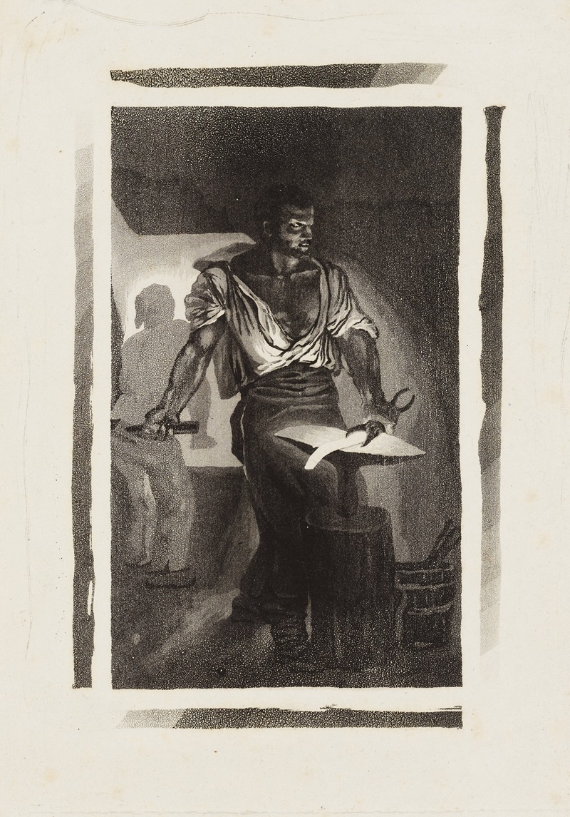 Кузнец by Эжен Делакруа, 1833 — digital art print download