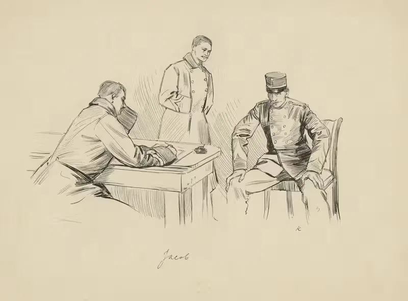 Трое мужчин за столом by Генрих М. Краббе, 1898 — digital art print download