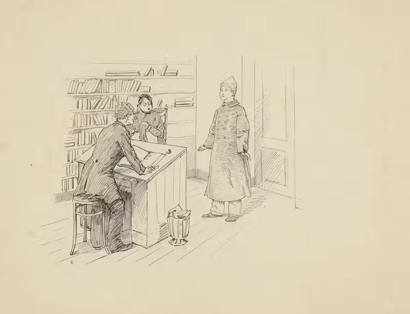Молодой человек получает наставление by Генрих М. Краббе, 1898 — digital art print download