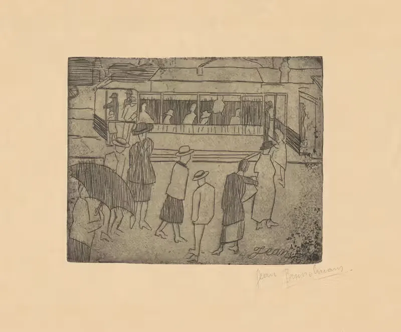 The street by Jean Brusselmans, 1928 — digital art print download