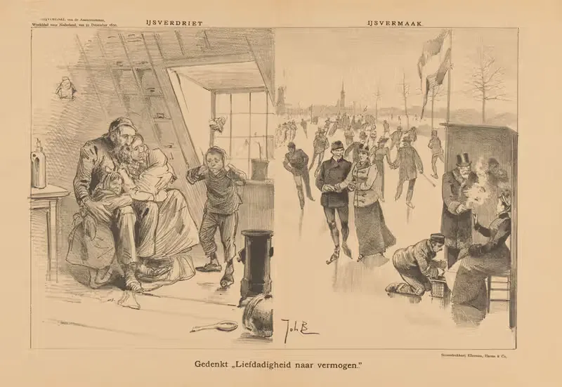 IJsverdriet en ijsvermaak — Johan Braakensiek