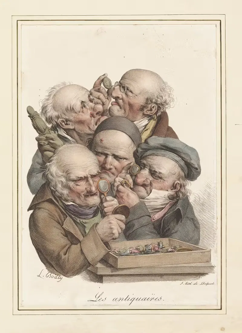 Антиквары, из Гримас by Луи-Леопольд Бойи, 1823 — digital art print download