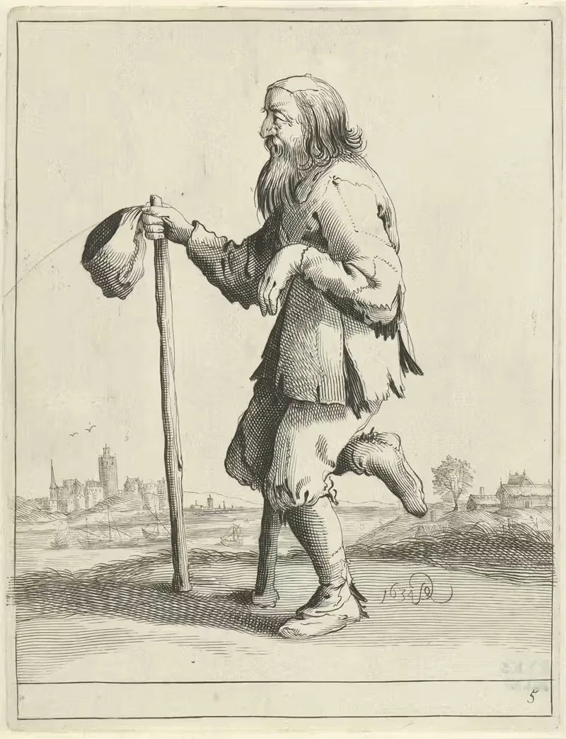 Хромой бродяга by Питер Янсз. Кваст, 1638-1652 — digital art print download