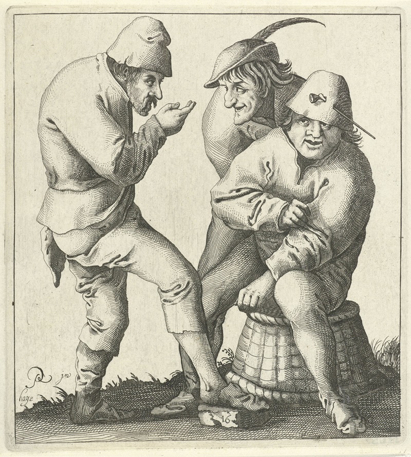 Drie boeren by Pieter Jansz. Quast, 1638-1652 — digital art print download