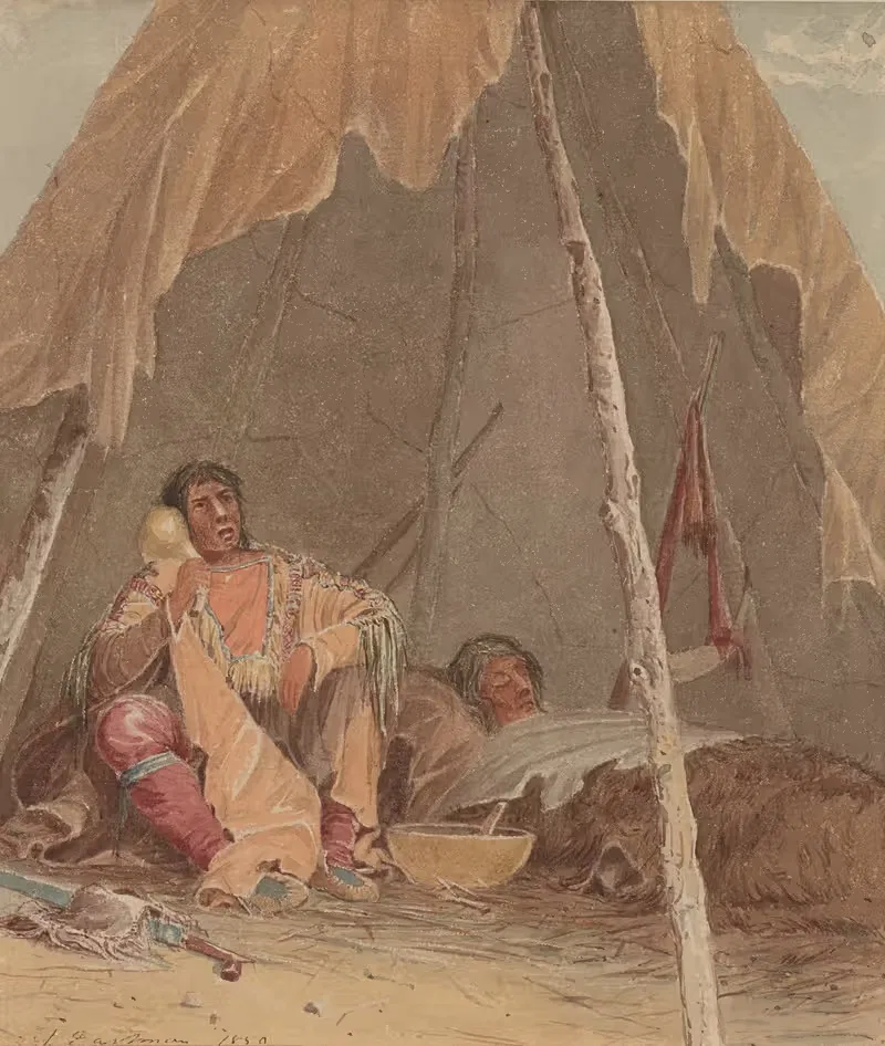Лекарь, исцеляющий пациента by Сет Истман, 1850 — digital art print download