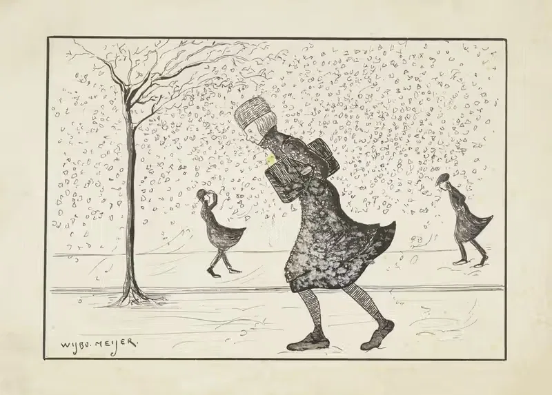 Mien in een sneeuwjacht — Wybo Meijer