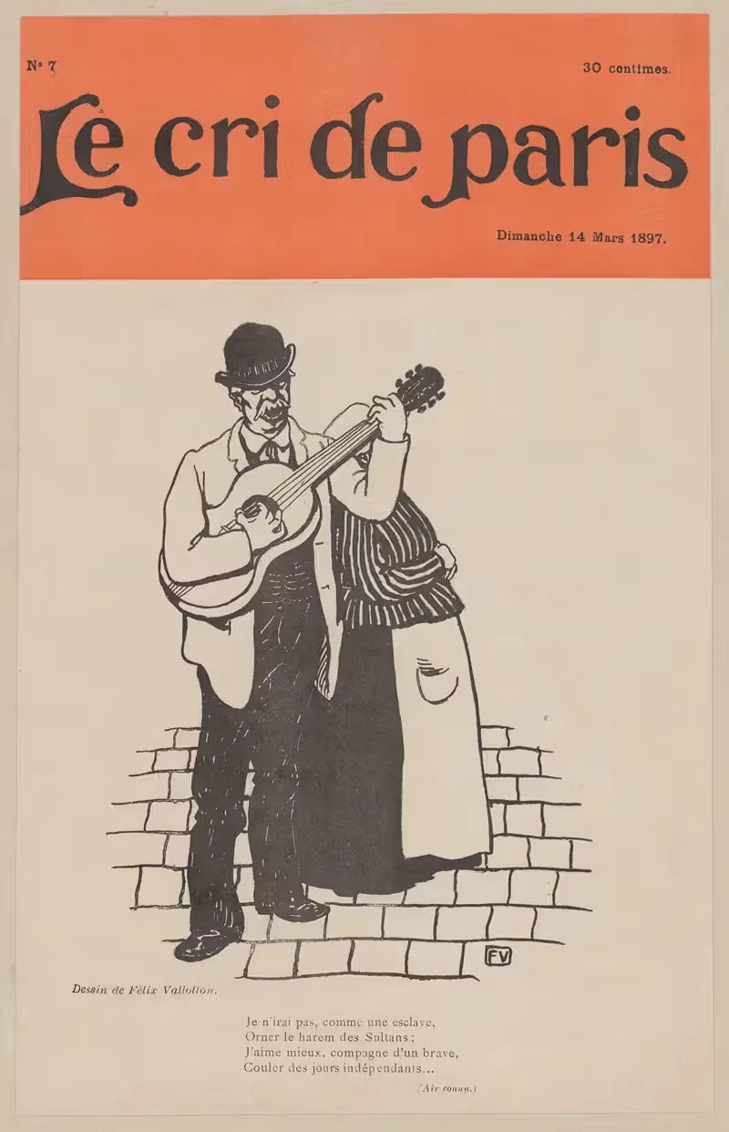 Я не пойду, как рабыня… by Феликс Валлотон, 1897-1903 — digital art print download
