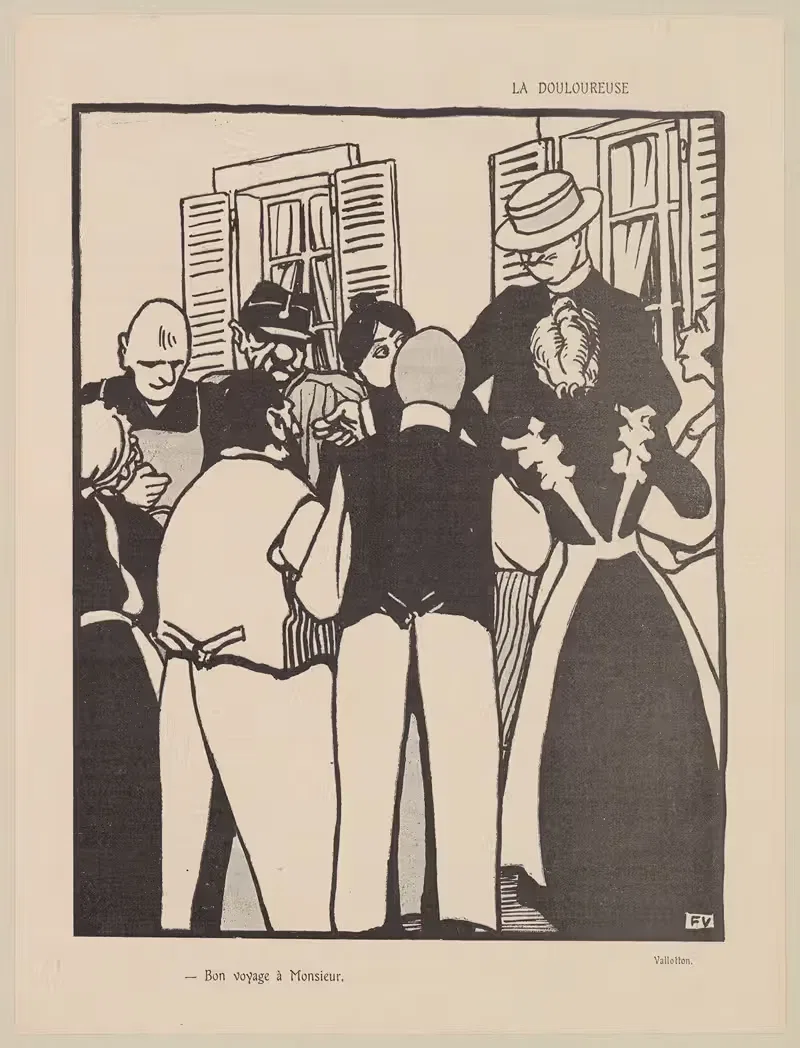 Долгий путь. by Феликс Валлотон, 1903 — digital art print download