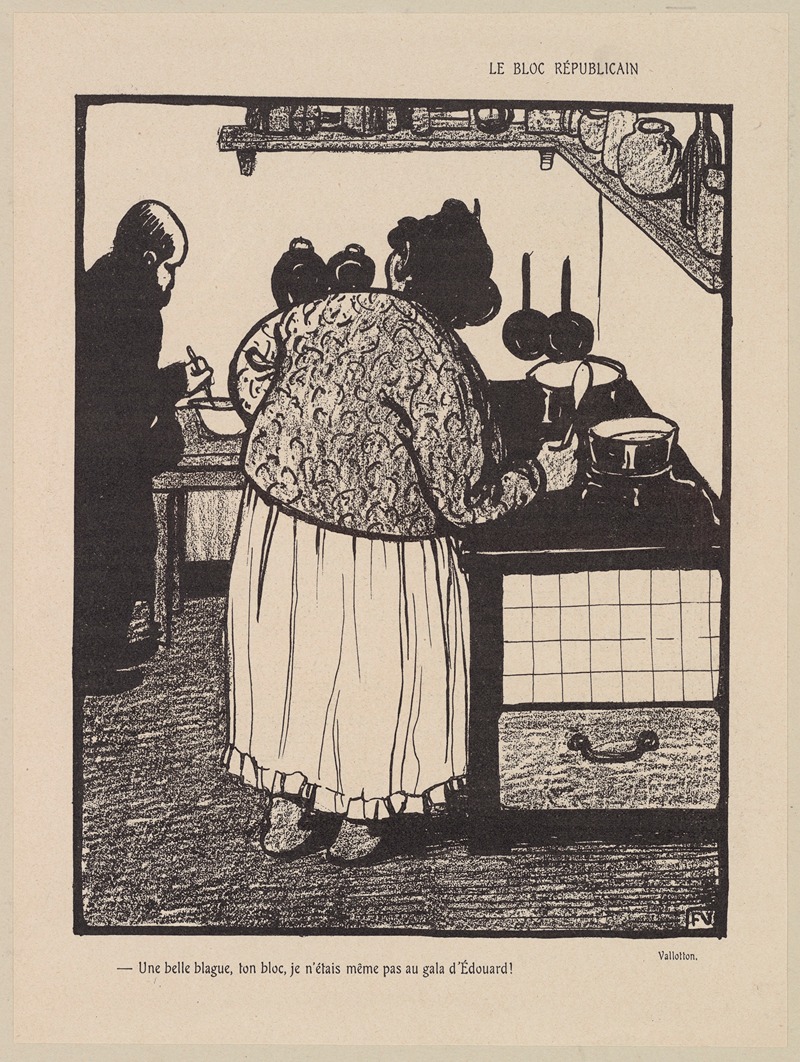 Республиканский блок by Феликс Валлотон, 1903 — digital art print download