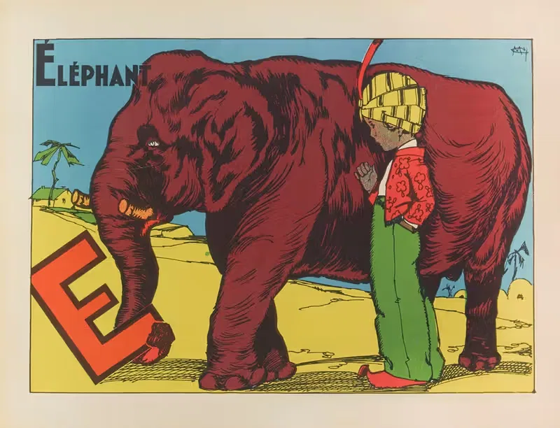 Слон by Гастон Марошо, 1939 — digital art print download