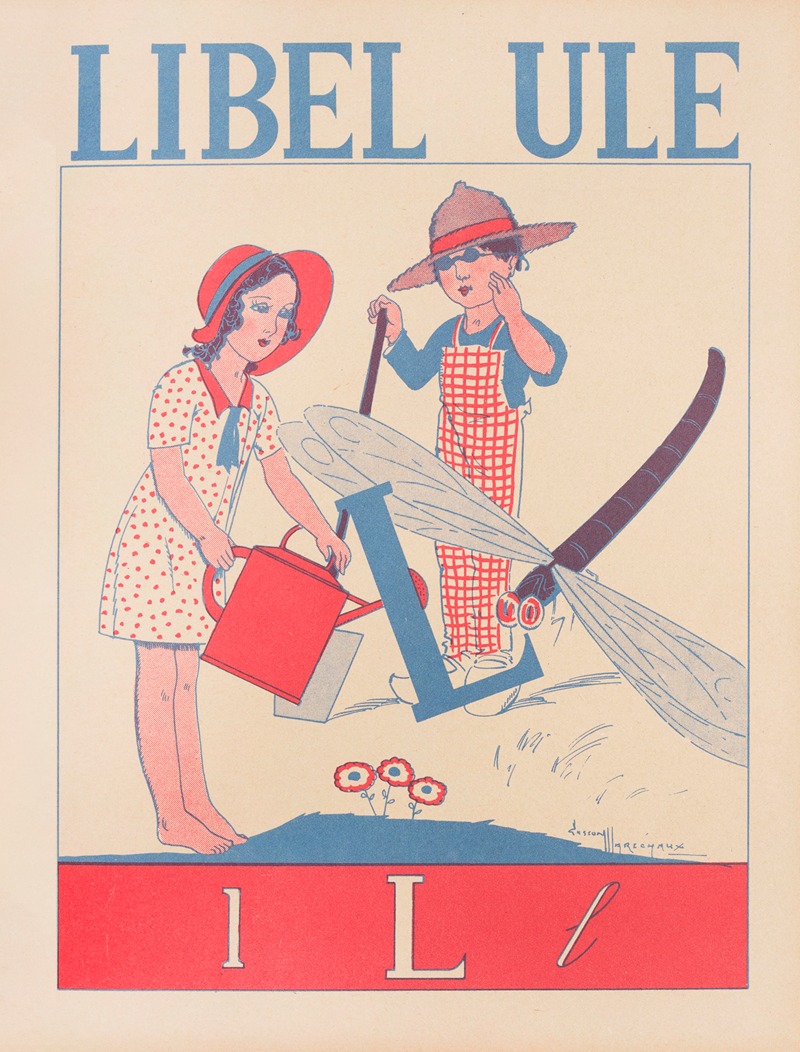 Libellule by Gaston Marechaux, 1935-1936 — digital art print download