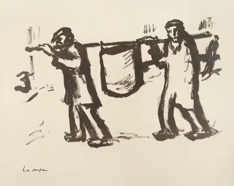 Au Camp Pl.09 by Henri Bing, 1917 — digital art print download