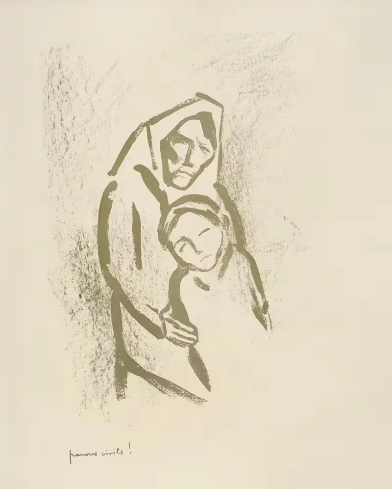 Au Camp Pl.14 by Henri Bing, 1917 — digital art print download