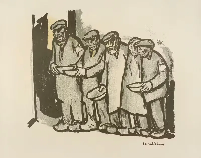 Au Camp Pl.18 by Henri Bing, 1917 — digital art print download