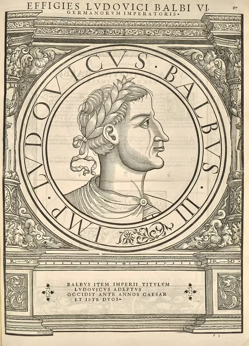 Louis the Stammerer by Jacopo Strada, 1559 — digital art print download