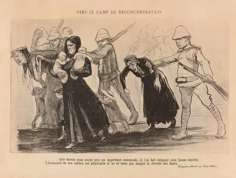 Vers le camp de reconcentration by Jean Veber, 1901 — digital art print download
