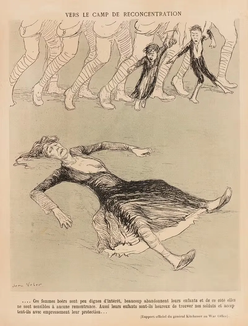 Vers le camp de reconcentration by Jean Veber, 1901 — digital art print download