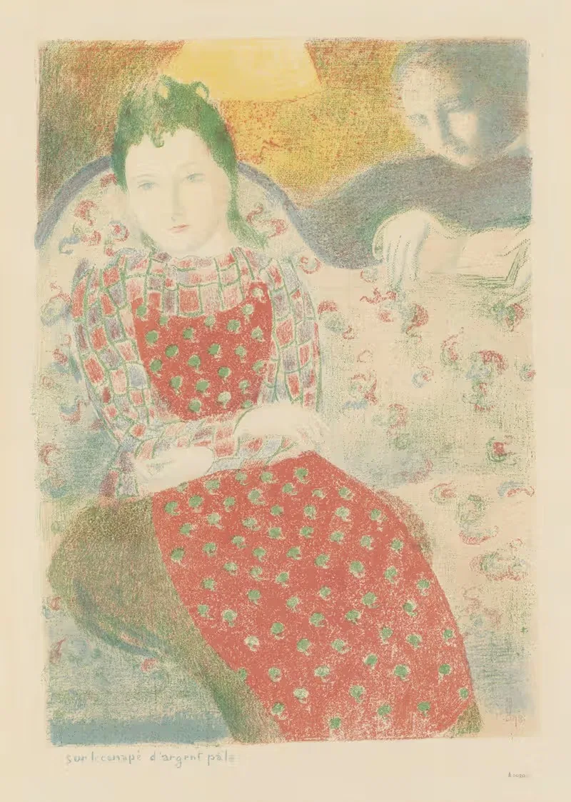 На светлом серебряном диване by Морис Дени, 1911 — digital art print download