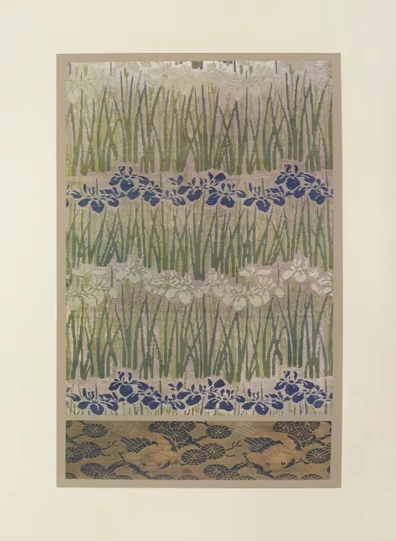 Синие и белые ирисы; птицы на лугах by Морис Пиллар Вернёй, 1913 — digital art print download