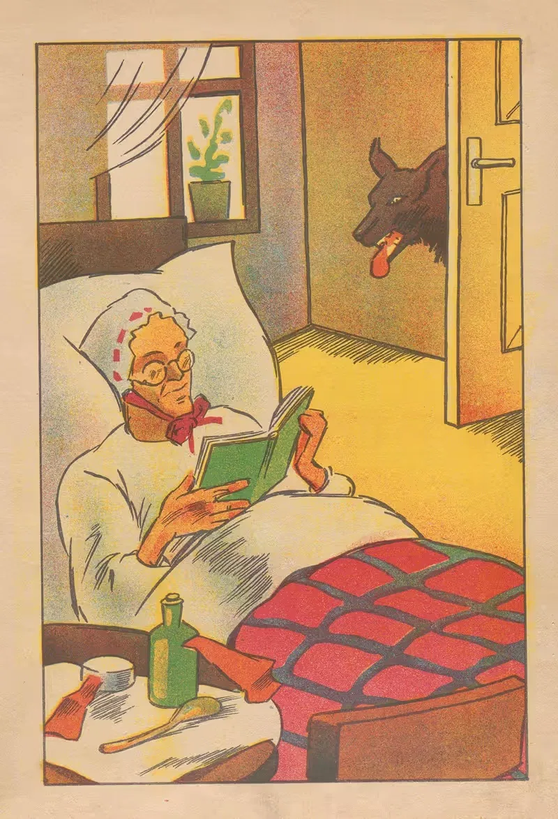 Czerwony Kapturek Pl.3 by Nina Kowalska, 1945 — digital art print download