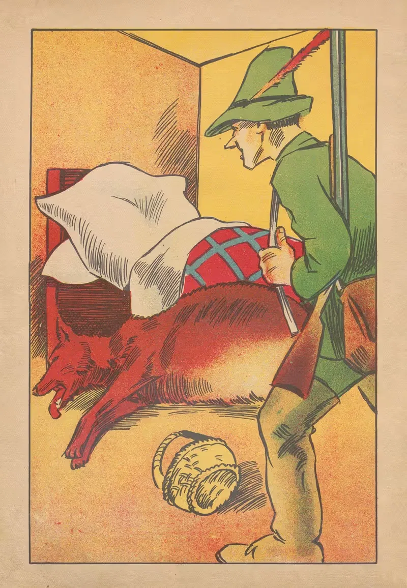 Czerwony Kapturek Pl.5 by Nina Kowalska, 1945 — digital art print download