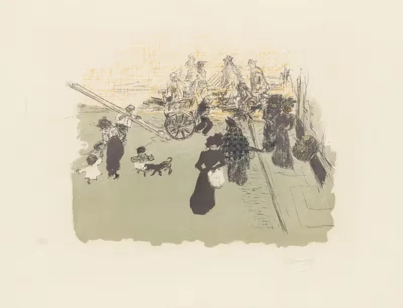 Уличный угол (Coin de rue) by Пьер Боннар, 1899 — digital art print download
