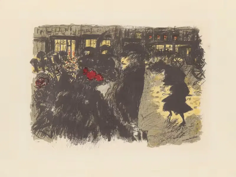 Площадь вечером (Площадь вечером) by Пьер Боннар, 1899 — digital art print download